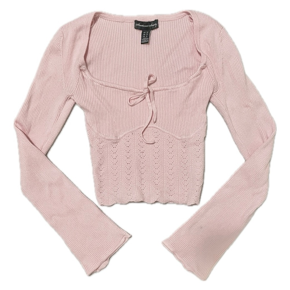 ✰ Streetwear Society Pink Long Sleeve Knit ✰